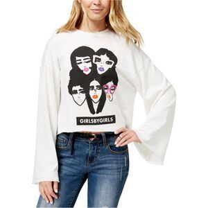 The Style Club Womens Juniors Girls By Girls Sweatshirt, NWT